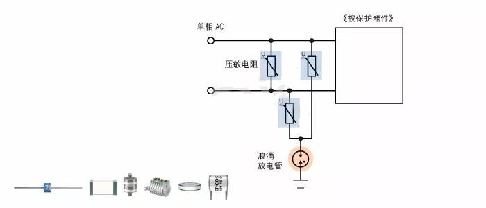 圖4 電源用SPD(單相AC) 圖4 電源用SPD(單相AC)