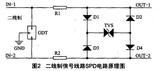 二進(jìn)制信號(hào)線路SPD電路原理圖 二進(jìn)制信號(hào)線路SPD電路原理圖