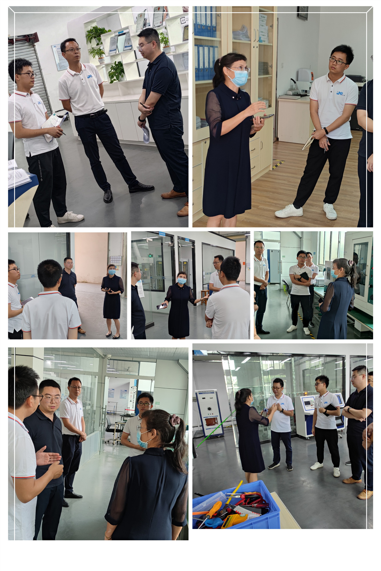 參觀實驗室以及跟評審組老師交流照片 參觀實驗室以及跟評審組老師交流照片